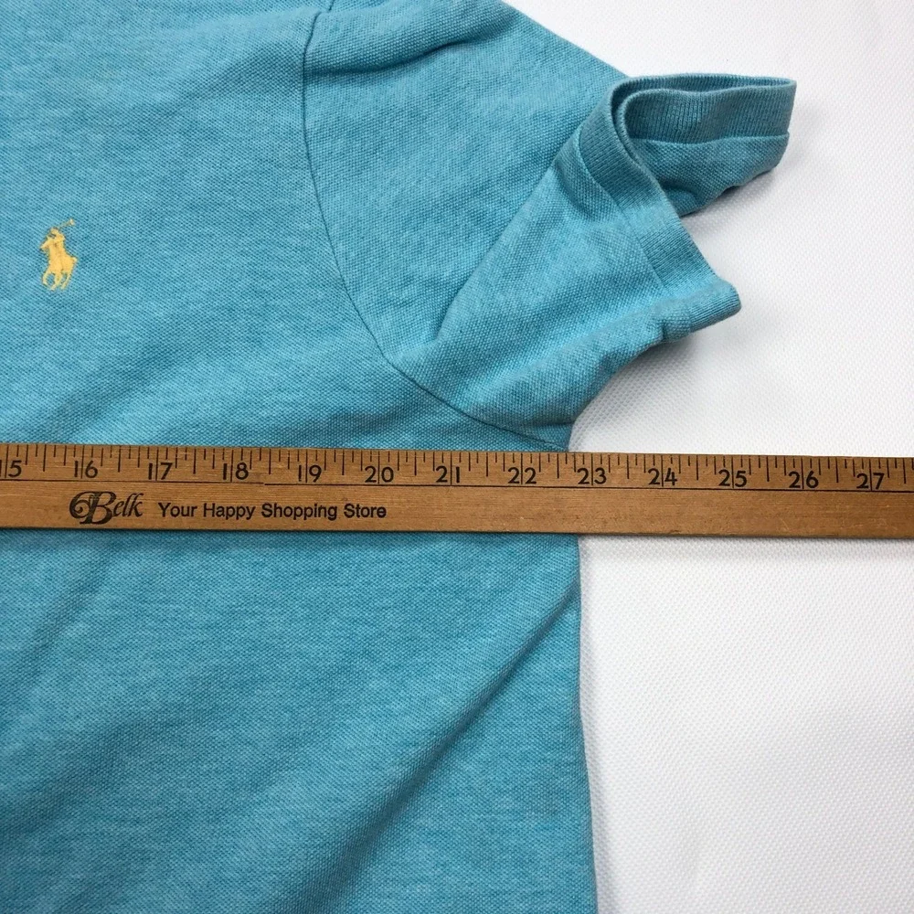 Polo Ralph Lauren Mens XL Classic Fit Short Sleeve Polo Shirt Light Blue